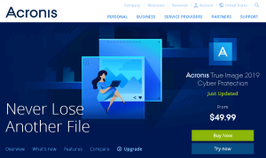 ACRONIS TRUE IMAGE 2019 INCLUDES CYBER PROTECTION THAT STOPPED MORE THAN $100 MILLION IN RANSOMWARE DAMAGES